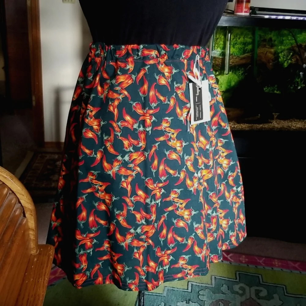 NWT Chili Pepper Handmade Skirt - Picture 1 of 4